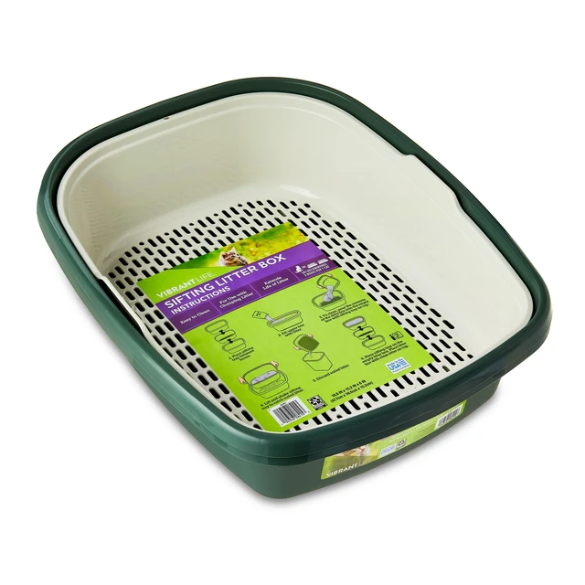Alt view image 5 of 6 - Vibrant Life Sifting Cat Litter Box, 3-Piece Set