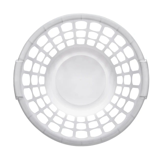 Alt view image 3 of 6 - (8 pack) Starplast 1 Bushel Round Laundry Basket, White Plastic