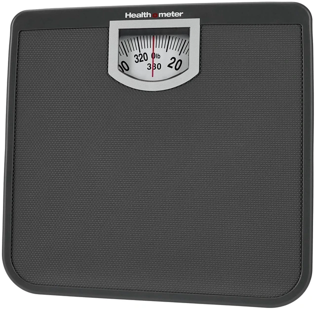Main image of Health o meter Compact Dial Bathroom Scale, 330 lb. Capacity, Sturdy Metal Platform