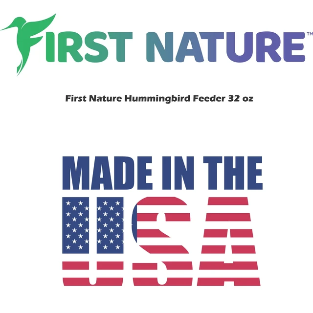 Alt view image 6 of 6 - First Nature Hummingbird Feeder 32 oz Red