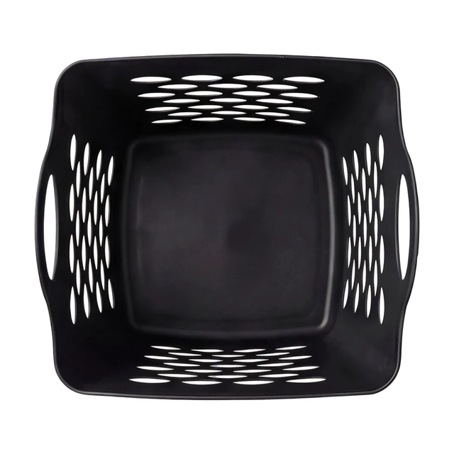 Alt view image 6 of 6 - Mainstays Flexible Square Laundry Hamper, Black Plastic