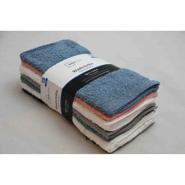 Alt view image 3 of 4 - Mainstays 18-Pack Washcloth Bundle, Pastel