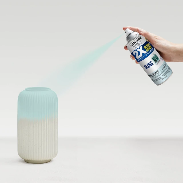 Alt view image 6 of 6 - Ocean Mist, Rust-Oleum American Accents 2X Ultra Cover Gloss Spray Paint-327905, 12 oz