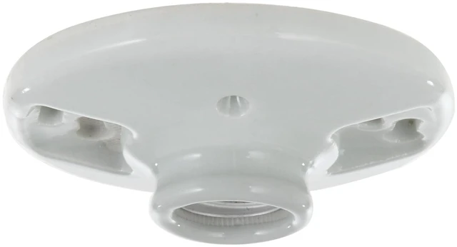 Main image of Hyper Tough Porcelain Light Bulb Socket, Medium Base, 60W Max, White