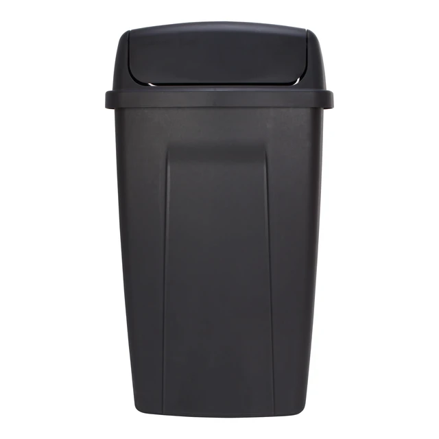 Alt view image 3 of 6 - Mainstays Kitchen Trash Can, 13 Gallon Plastic Garbage Bin with Swing Top Lid, Black