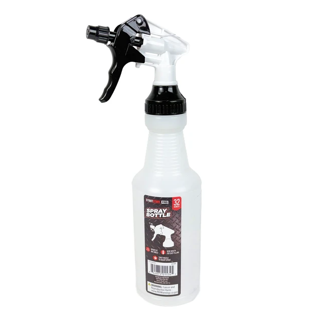 Alt view image 6 of 6 - (3 pack) Stout Stuff Plastic Wide Mouth Empty Spray Bottle, Holds 32oz
