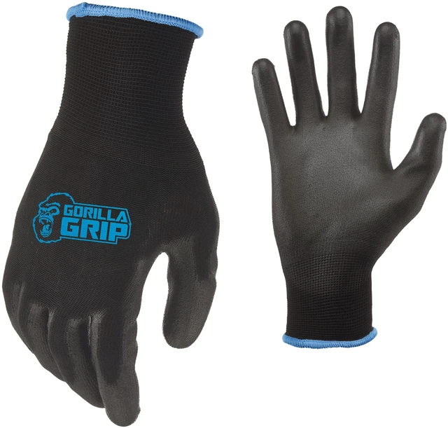 Main image of GORILLA GRIP Never-Slip Maximum-Grip All-Purpose Gloves, Nylon, Large