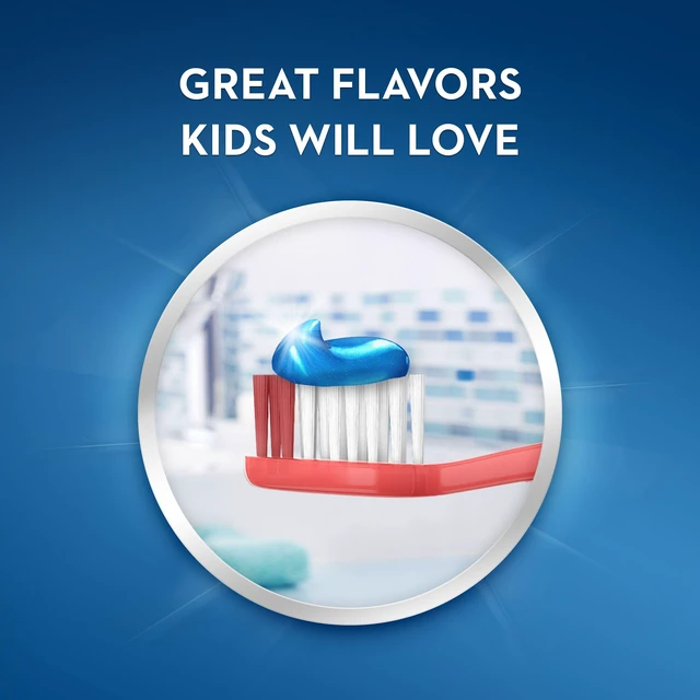 Alt view image 2 of 7 - Kids Cavity Protection Toothpaste, Sparkle Fun Flavor, 4.6 oz Triple Pack