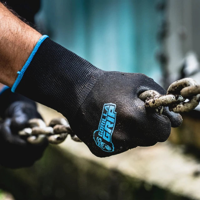 Alt view image 5 of 5 - GORILLA GRIP Never-Slip Maximum-Grip All-Purpose Gloves, Nylon, Large
