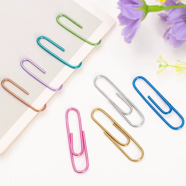 Alt view image 2 of 7 - Paper Clips, 240pcs Medium Size Colored PaperClips