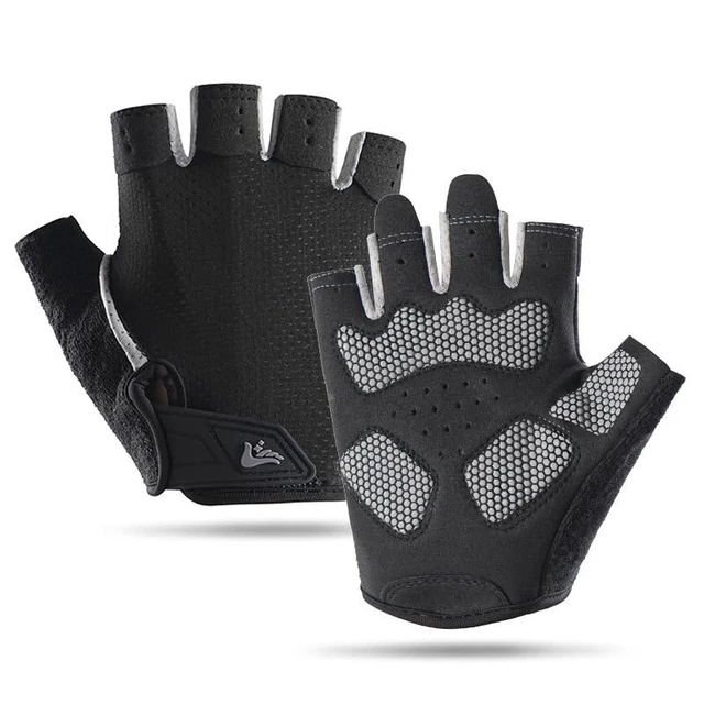 Alt view image 7 of 7 - Half-Finger Workout Gloves Unisex - Anti Slip Exercise Gloves Gym Training