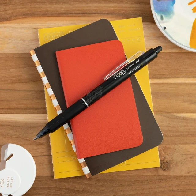 Alt view image 6 of 6 - PILOT FriXion Clicker Erasable Pens, Fine Point 0.7 mm, Black Ink, 3-Pack