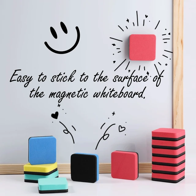 Alt view image 4 of 7 - XKDOUS 12 Pack Magnetic Whiteboard Dry Erase Erasers for Classroom, Office