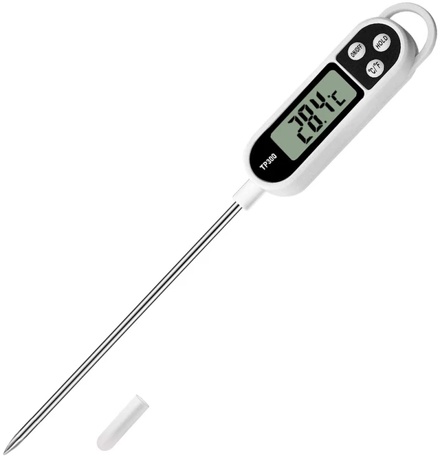 Main image of Digital Meat Food Thermometer for Cooking Kitchen BBQ, Probe Instant Read Thermometer with Long Probe for Candy Candle Milk Yogurt Deep Fry Roast Baking Temperature