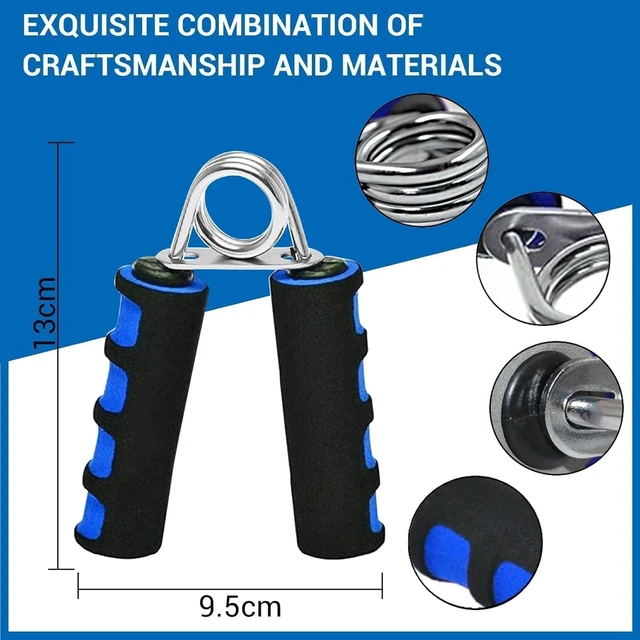 Alt view image 2 of 6 - Hand Grip Strengthener Set, Finger Gripper - Soft Foam Hand Exerciser for Quickly Increasing Wrist Forearm and Finger Strength, 2 Pack
