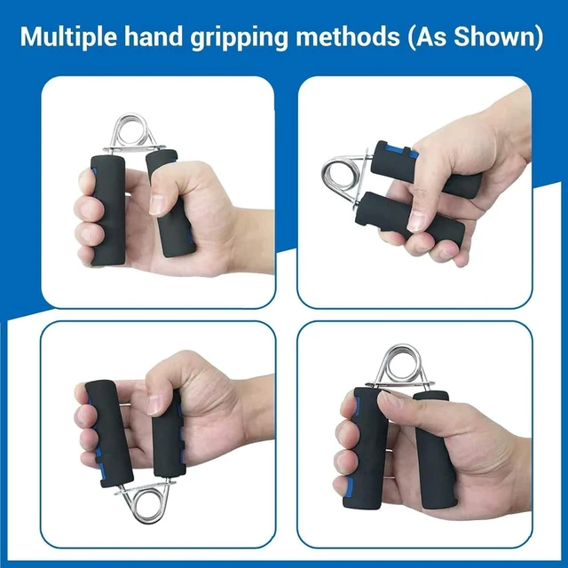 Alt view image 4 of 6 - Hand Grip Strengthener Set, Finger Gripper - Soft Foam Hand Exerciser for Quickly Increasing Wrist Forearm and Finger Strength, 2 Pack