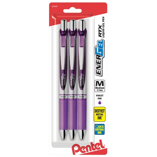 Alt view image 2 of 5 - Pentel 756260 EnerGel RTX Retractable Gel Pens Medium