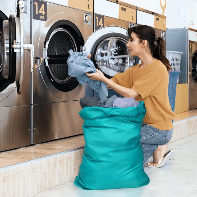 Alt view image 3 of 7 - F-color Travel Laundry Bags - Dirty Clothes Travel Bag for Cruise, 24x36 in