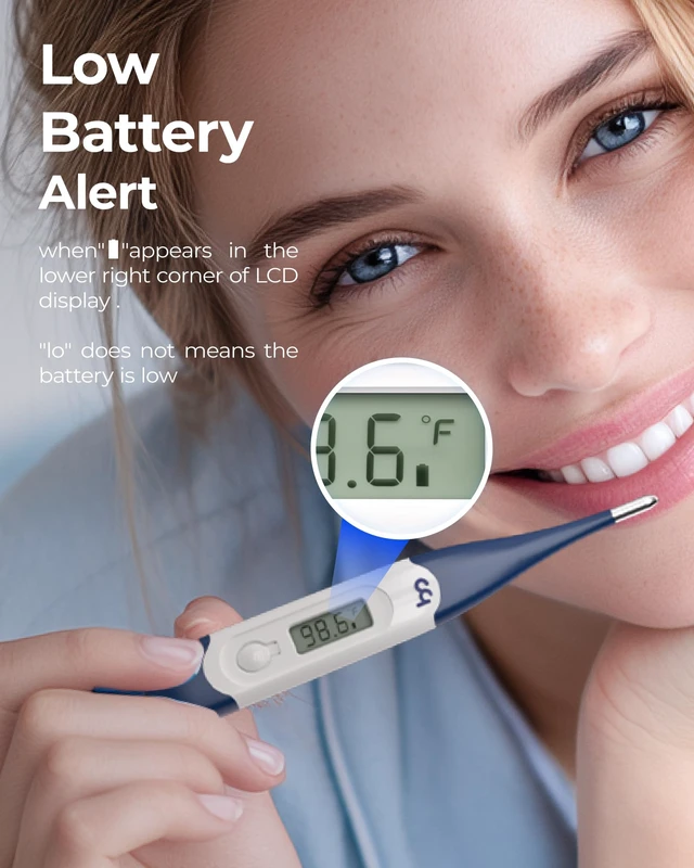 Alt view image 5 of 6 - femometer Oral Thermometer for Adults and Kids, Flexible Tip