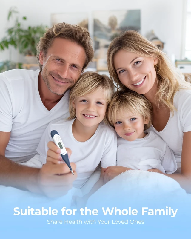 Alt view image 6 of 6 - femometer Oral Thermometer for Adults and Kids, Flexible Tip