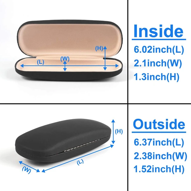 Alt view image 2 of 6 - RayLove Unisex Hard Shell Eyeglasses Cases, Protective Case For Glasses