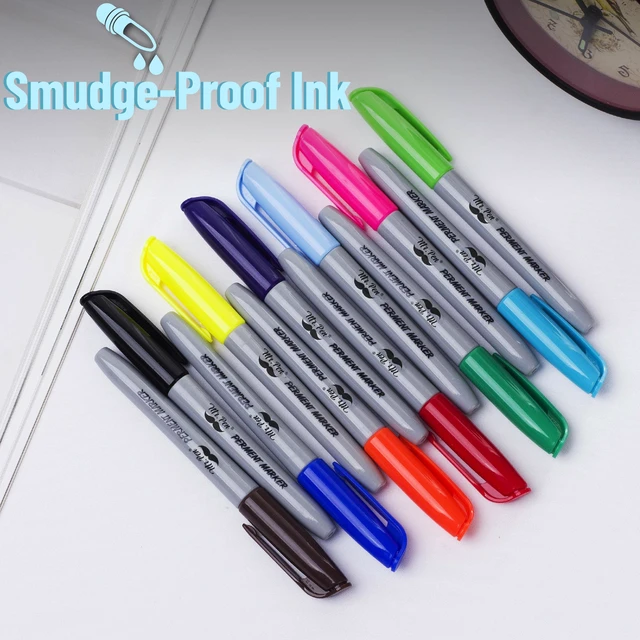 Alt view image 5 of 6 - Mr. Pen- Permanent Markers, 12 Pack, Assorted Colors, Fine Point Markers