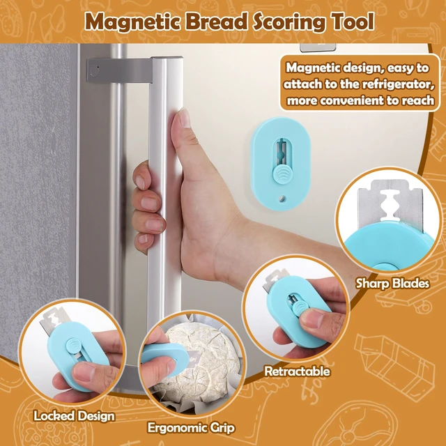 Alt view image 6 of 7 - XANGNIER Sourdough Scorer Tool,Bread Lame Dough Scoring Tool,Magnetic