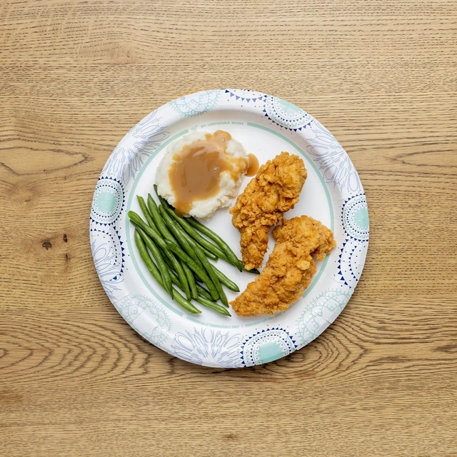 Alt view image 4 of 6 - Great Value Disposable Paper Plates, 10 in, 100 Count