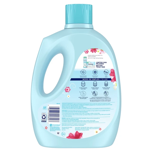 Alt view image 4 of 6 - Downy Fresh Non-Concentrated Liquid Fabric Softener, Sweet Summer Scent, 125 fl oz, 145 Loads