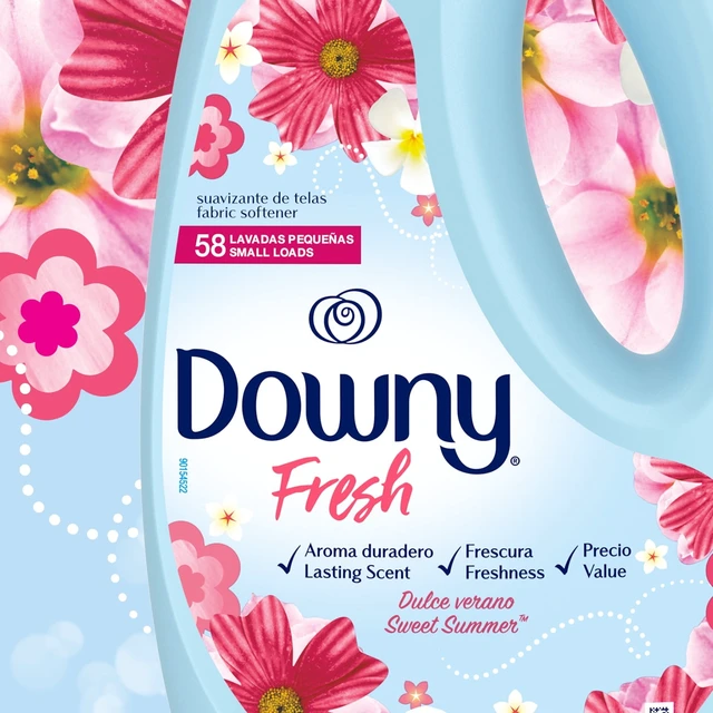Alt view image 3 of 6 - Downy Fresh Non-Concentrated Liquid Fabric Softener, Sweet Summer Scent, 125 fl oz, 145 Loads