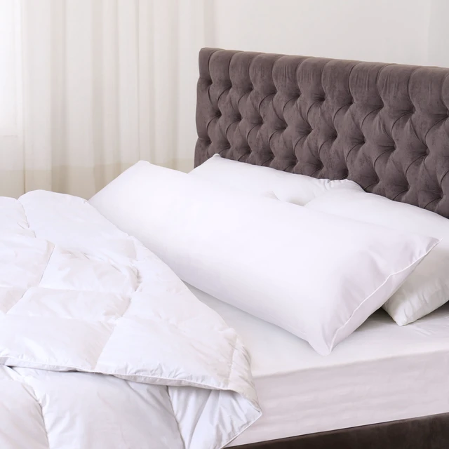 Alt view image 6 of 6 - Mainstays Body Pillow, 20 in x 54 in, White, Hypoallergenic