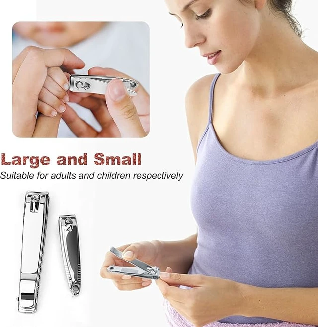 Alt view image 6 of 7 - Stainless Steel Nail Clipper Set with File for Men Women