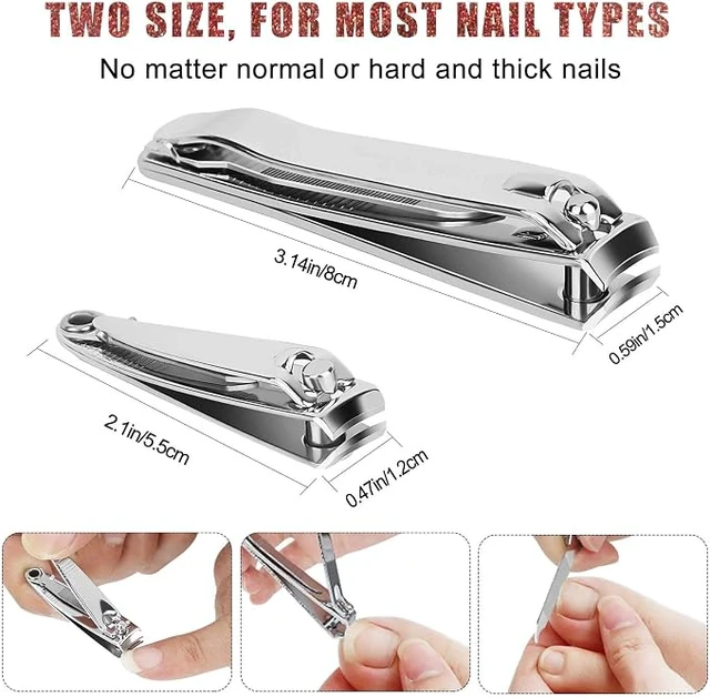 Alt view image 5 of 7 - Stainless Steel Nail Clipper Set with File for Men Women