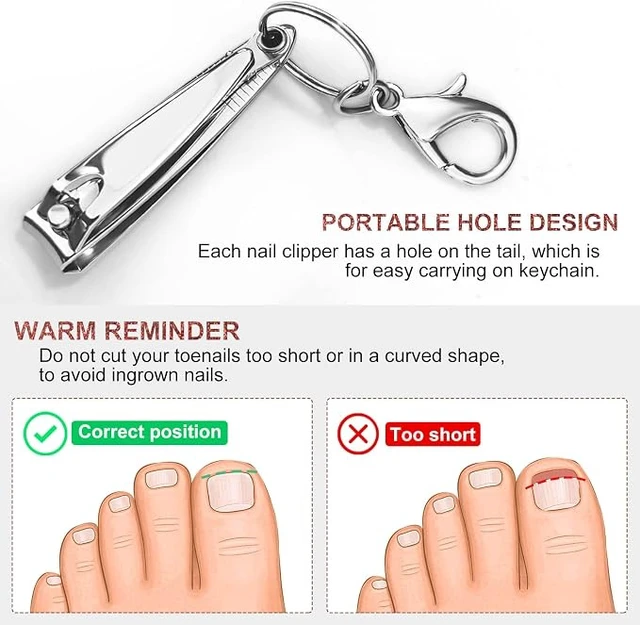 Alt view image 7 of 7 - Stainless Steel Nail Clipper Set with File for Men Women