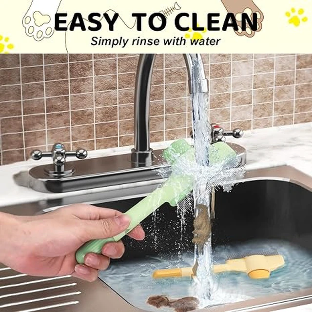 Alt view image 7 of 7 - XANGNIER One-click Self Cleaning Cat Comb for Long/Short Haired Cats Dogs