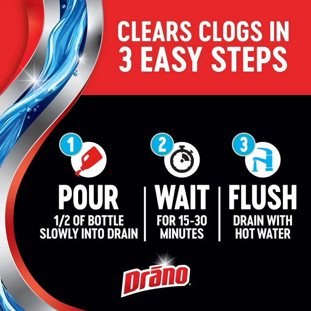 Alt view image 4 of 6 - Drano Max Gel Drain Clog Remover, 32 oz, 1 Coun