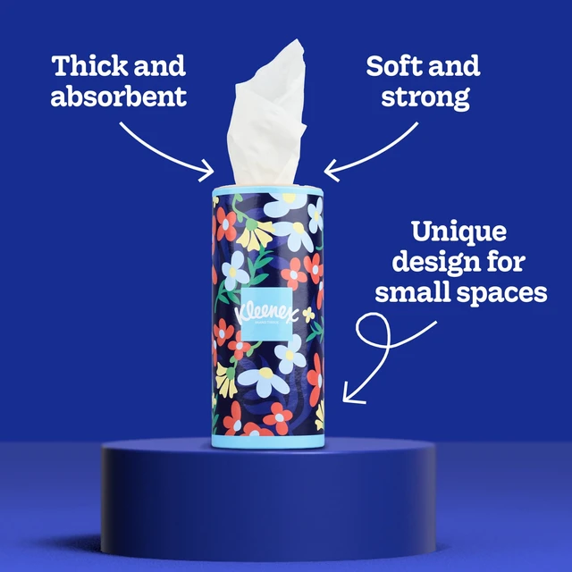 Alt view image 3 of 6 - Kleenex Perfect Fit 2-Ply Canister Facial Tissues, 2 Pack (100 Total Tissues)