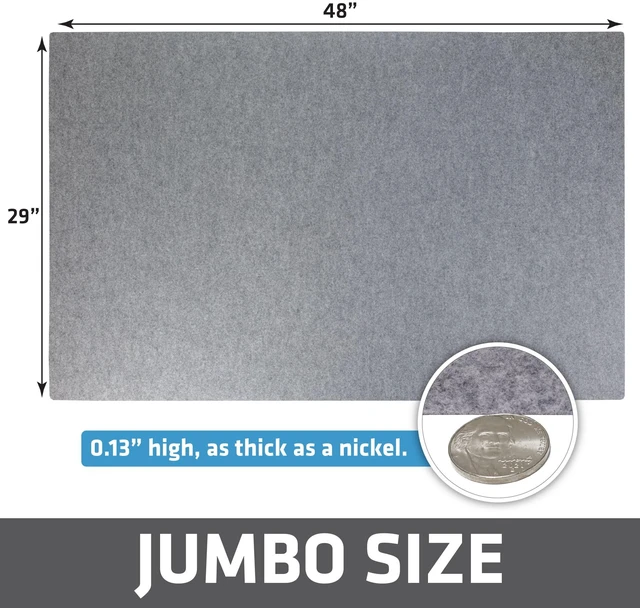 Alt view image 3 of 5 - Drymate Dog Crate Mat Liner, Absorbent, Waterproof, Non-Slip, Machine Washable, Use Under Pet Cage to Protect Floors, Customizable, Light Grey, 48" x 29"