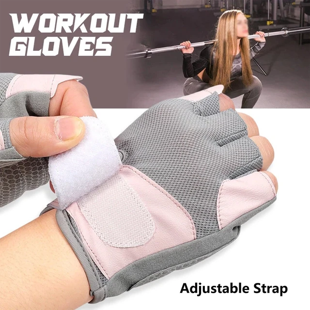 Alt view image 2 of 5 - Workout Gloves for Women Men - Half Finger Gym Gloves Weight-Lifting Gloves