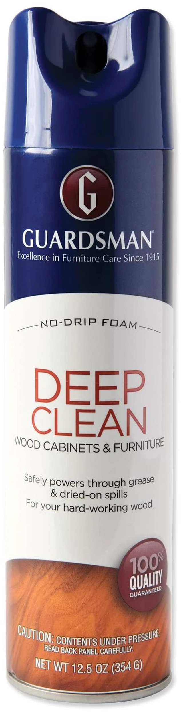 Main image of Guardsman Deep Cleaning Wood Cleaner for Cabinets, Furniture, Tables, and Other Wood Surfaces, Aerosol Spray, 12.5 Ounces
