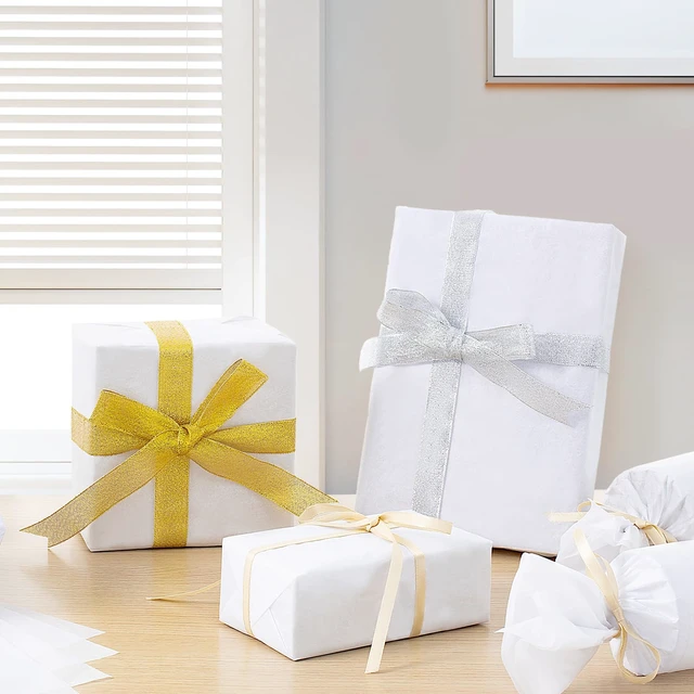 Alt view image 5 of 7 - Simetufy 115 Sheets White Tissue Paper for Gift Bags Packaging 14 x 20 Inch