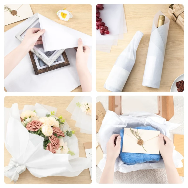 Alt view image 6 of 7 - Simetufy 115 Sheets White Tissue Paper for Gift Bags Packaging 14 x 20 Inch