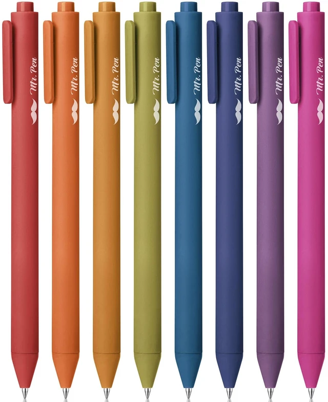 Main image of Mr. Pen- Retractable Gel Pens, 8 Pack, Unique Vintage Color Ink