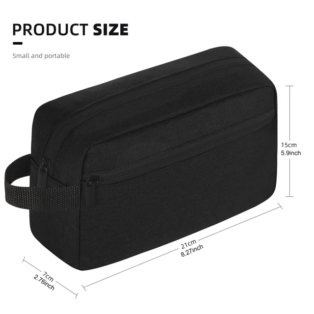 Alt view image 2 of 7 - Icramsy Travel Toiletry bag Toiletry bag for women men Hanging Cosmetic bag Travel accessories for Women Men (Black)