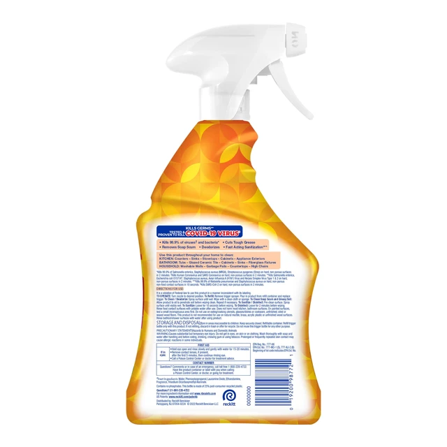 Alt view image 2 of 6 - LYSOL Foaming Bathroom Cleaner & Disinfectant Spray, Mango Scent, 32 oz