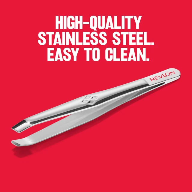 Alt view image 4 of 7 - Revlon Slant Tip Tweezer, Silver, 1 Count