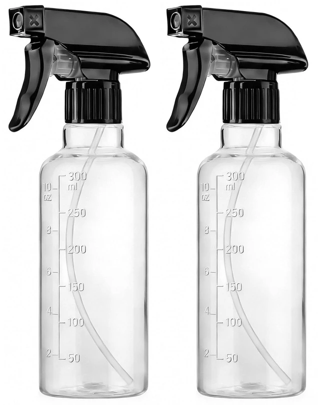 Main image of Plastic Spray Bottles (2 Pack 10 oz) for Hair, Plants, Clean