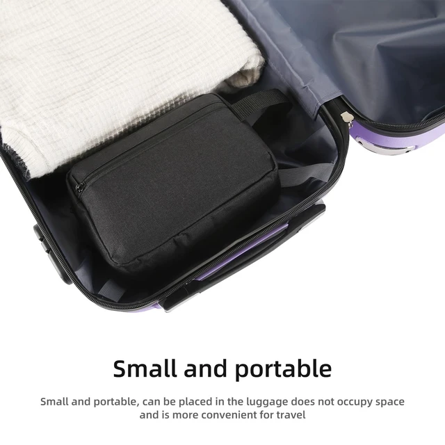 Alt view image 6 of 7 - Icramsy Travel Toiletry bag Toiletry bag for women men Hanging Cosmetic bag Travel accessories for Women Men (Black)