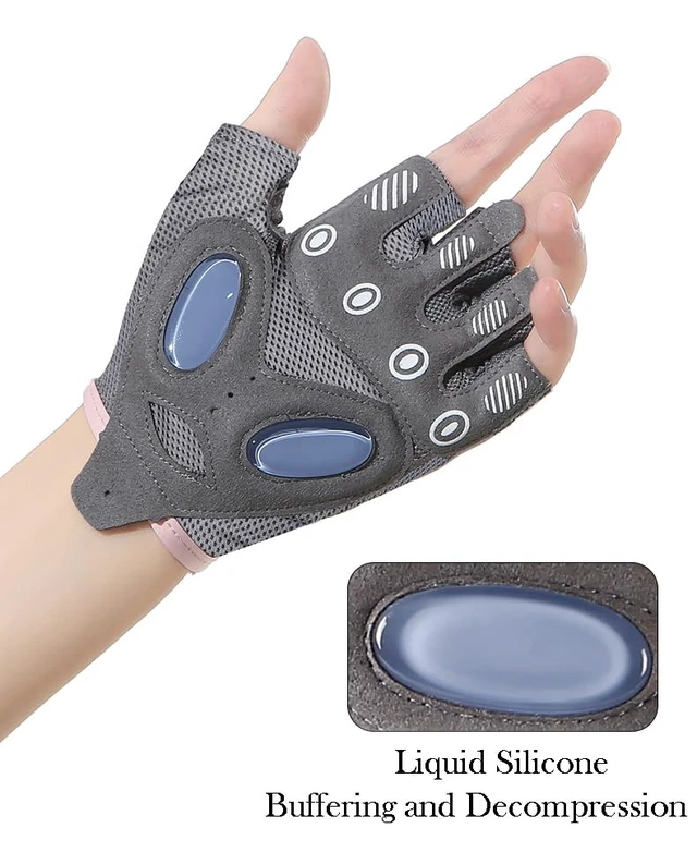 Alt view image 6 of 7 - Women Workout Gloves Protection Dumbbell Glove Lightweight Breathable Glove