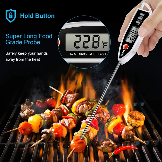 Alt view image 3 of 7 - Meat Food Thermometer, Digital Candy Cooking Thermometer, Kitchen Cooking Thermometer Instant Read for BBQ Grill, Oil, Milk, Bath Water, Deep Fry, Candle Temperature